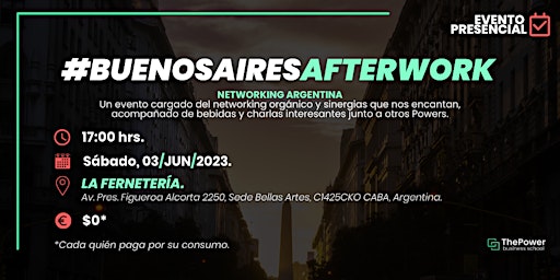#POWERAFTERWORK - Buenos Aires (Presencial Argentina) primary image