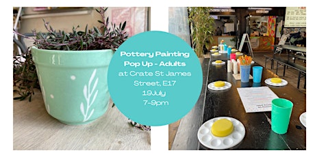 Pottery Painting Pop Up at Crate - Adults primary image