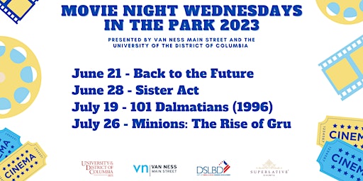 Primaire afbeelding van Back to the Future: Movie Night in the Park at the UDC Amphitheater