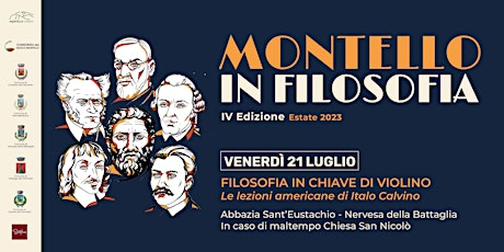MONTELLO IN FILOSOFIA | FILOSOFIA IN CHIAVE DI VIOLINO Italo Calvino