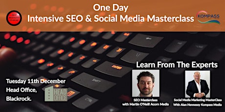 ONE DAY INTENSIVE SEO & SOCIAL MEDIA MASTERCLASS primary image