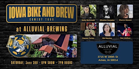 Iowa Bike & Brew Comedy Tour w/ Headliner Max Power