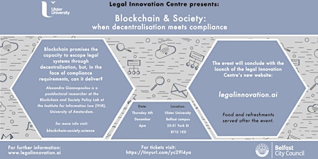 Legal Innovation Centre - Blockchain and Society  primary image