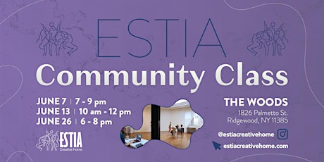 ESTIA Community Classes-June