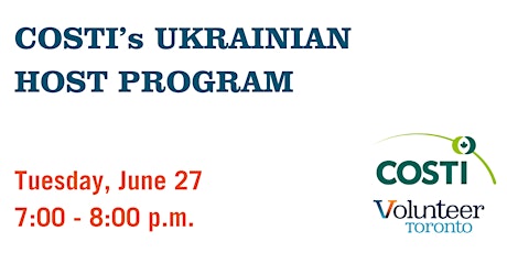 COSTI's Ukrainian Host Program - Information Session primary image
