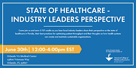 State of Heathcare -Industry Leaders Perspective