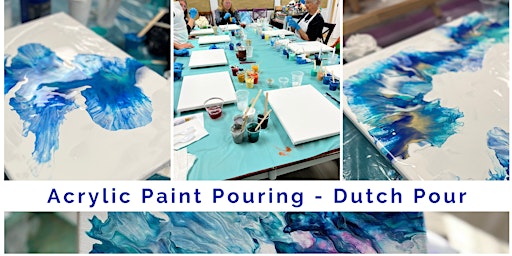 Liberty Station| Fluid Art  - Dutch Pour with hair Dryer primary image