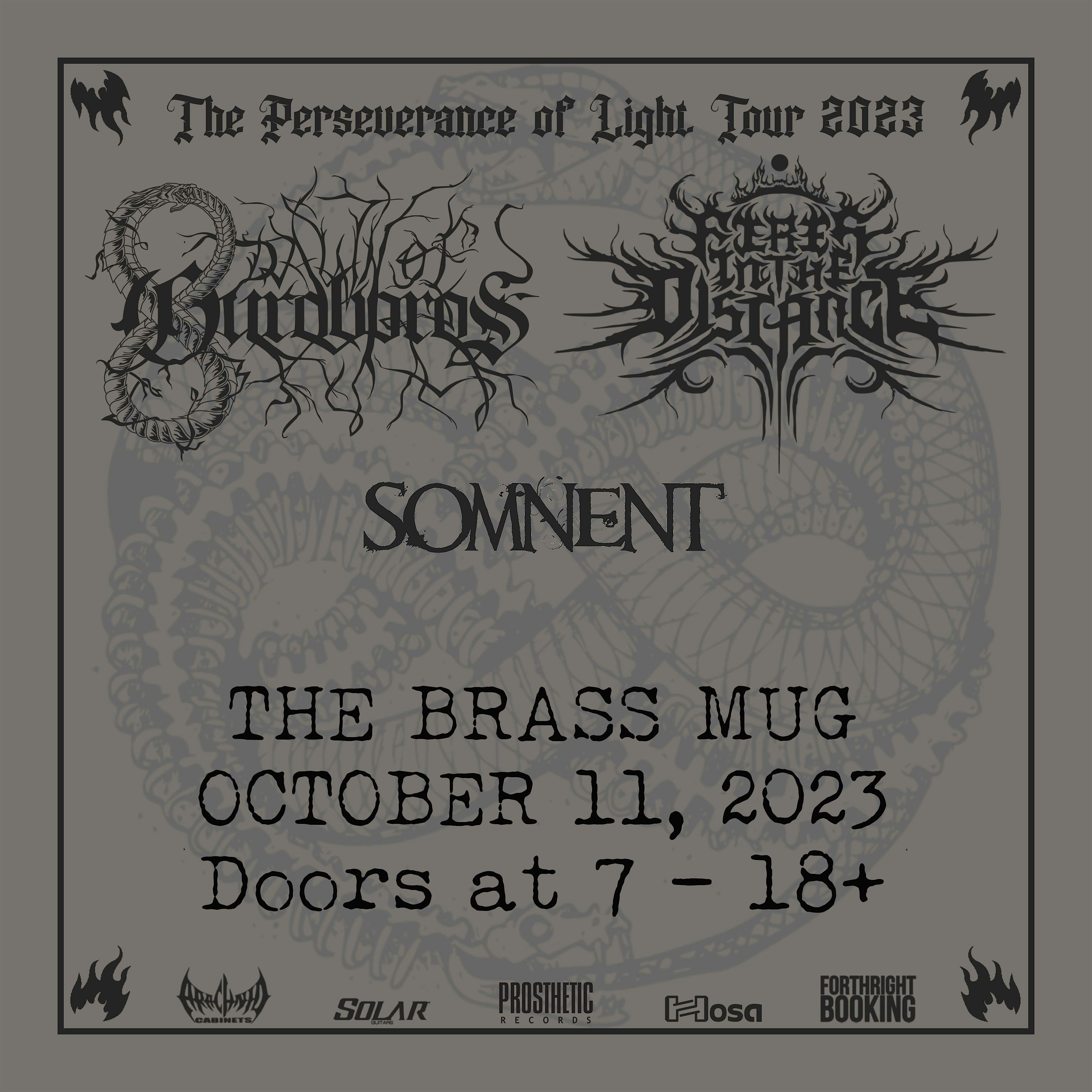 Dawn of Ouroboros, Fires in the Distance, and Somnent in Tampa at the Brass Mug