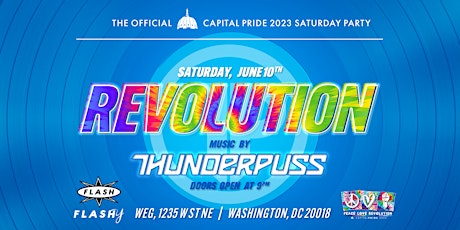 Revolution! The Official Capital Pride Saturday Party