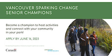 Immagine principale di Information session 1 – Vancouver Sparking Change Senior Champions Program 