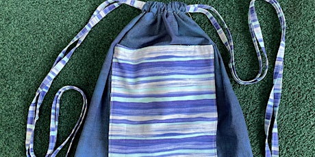 Learn to Sew Drawstring Backpack with Pocket Sewing Class – Boulder