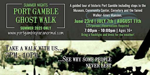 SUMMER NIGHTS Port Gamble Ghost Walk 2023 primary image