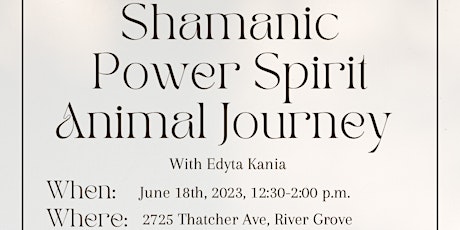 Shamanic Power Spirit Animal Journey