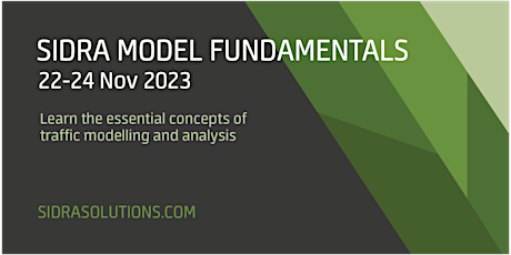 SIDRA MODEL FUNDAMENTALS | November 2023 primary image