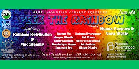 Green Mountain Cabaret Presents: Peek the Rainbow