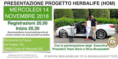 OPPORTUNITA' HERBALIFE (HOM) OPPORTUNITA' HERBALIFE (HOM)