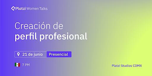 Platzi Women Talks: Creación de perfil profesional  primärbild