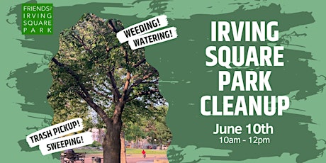 Irving Square Park June Monthly Cleanup