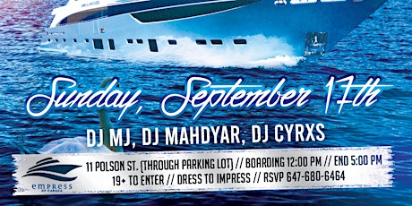 Boat Party with Toronto's Top Persian DJ's
