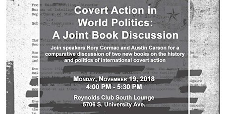 Covert Action in World Politics: A Joint Book Discussion primary image