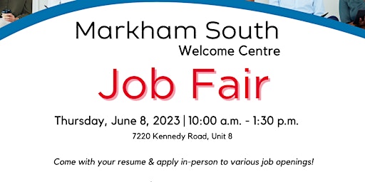 Welcome Centre Markham South Job Fair primary image