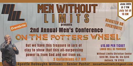 Men Without Limits presents On The Potters Wheel