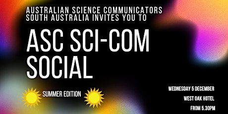 ASC Sci-Com Social - December primary image