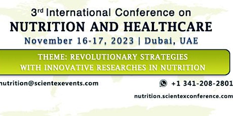 3rd International Conference on Nutrition and Healthcare
