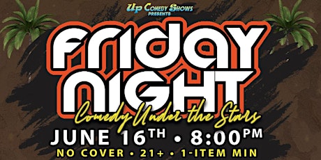 Friday Night Comedy Under the Stars at Bolt Brewery, June 16th,8:00pm
