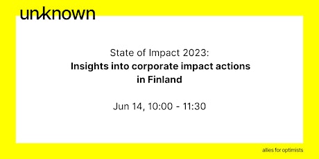 State of Impact 2023 - launch event
