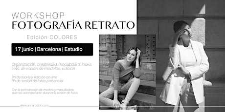 Imagen principal de Taller de fotografía de retrato con modelo en estudio | Edición colores