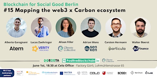#15 Carbon & web3 Ecosystem - Blockchain for Social Good Berlin primary image