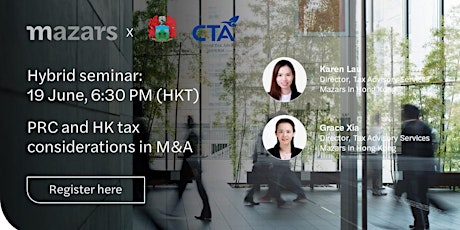 PRC and HK Tax Considerations in M&A