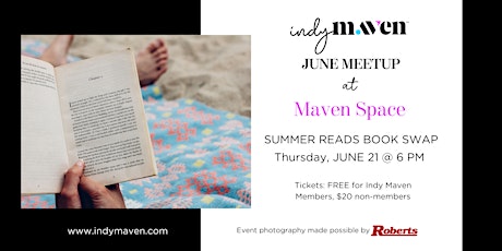 Indy Maven June Meetup: Summer Reads Book Swap