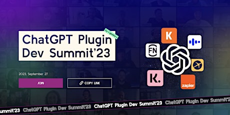ChatGPT Plugin Dev Summit'23