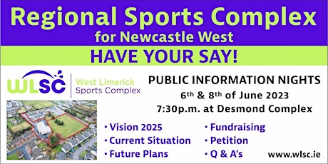 Public Information Night - Regional Sports Compex for Newcastle West