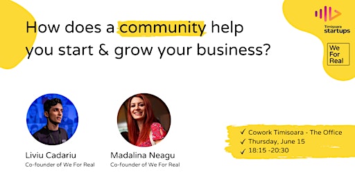 How does a community help you start & grow your business?