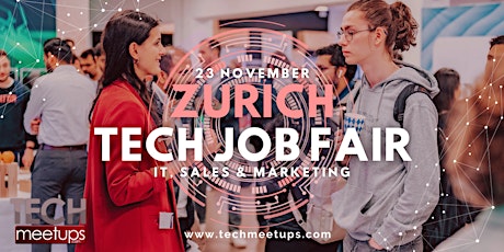 Image principale de ZURICH TECH JOB FAIR AUTUMN 2023