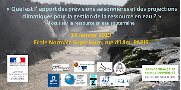 Journée thématique Service climatique et ressource en eau