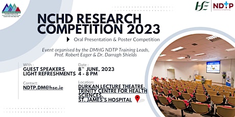 DMHG NCHD Research & Poster Competition (2023) - Durkan Theatre, SJH Campus