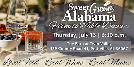 Sweet Grown Alabama Farm to Table Dinner- Member Ticket