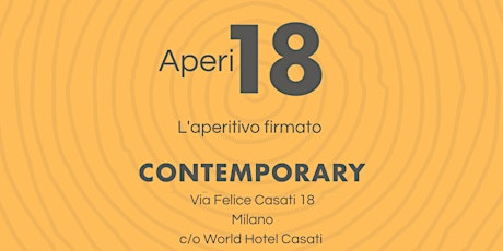 Aperi18 l'aperitivo firmato Contemporary
