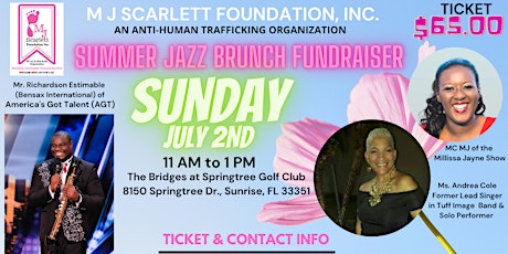 Summer Jazz Brunch Fundraiser