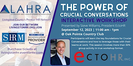 Imagen principal de Lunch and Learn: Crucial Conversations Workshop Presented by EctoHR