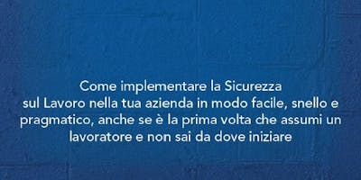 Presentazione libro Sicurezza sul Lavoro: guida pratica per l'imprenditore Presentazione libro Sicurezza sul Lavoro: guida pratica per l'imprenditore