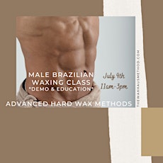 Male Brazilian Waxing Demo Class & Education.  Advanced Hard Waxing Course.