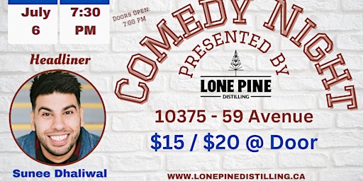 Comedy Night at Lone Pine Distilling primary image