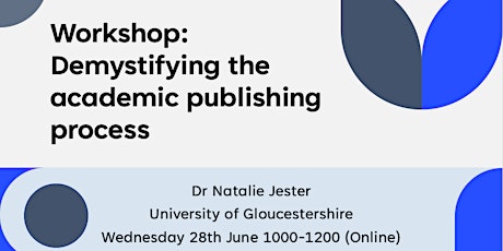 Workshop: Demystifying the academic publishing process