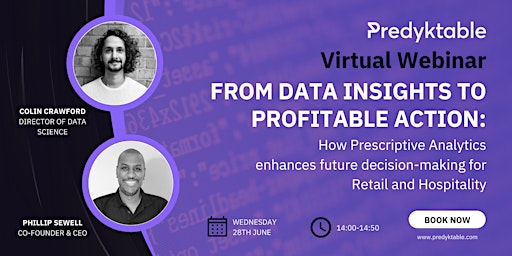 Virtual Webinar: From data insights to profitable action primary image