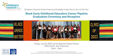Black ECE 2023 Cohort Graduation